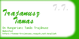 trajanusz tamas business card